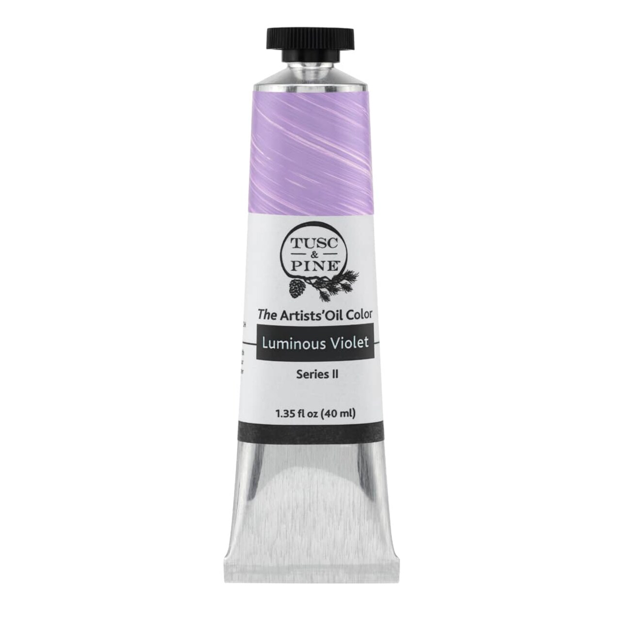 Tusc & Pine Artist Oil Paint - Luminous Violet, 40 ml, Non-Yellowing, Rich & Creamy Consistency, Maximum Pigment Load, Small Batch Milled Oil Paints Made in the USA for Professional Artists
